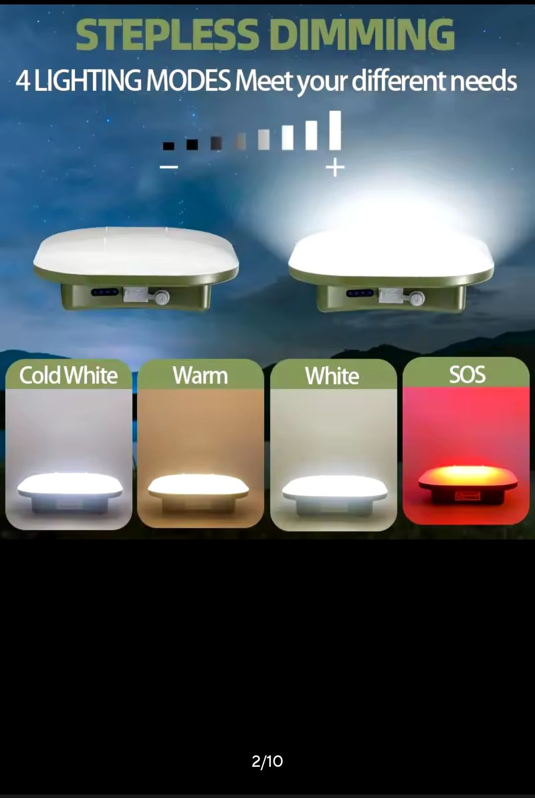 Світильник LED акумуляторний MOS-ly01 80W Powerbank 15600 Mah USB 80W