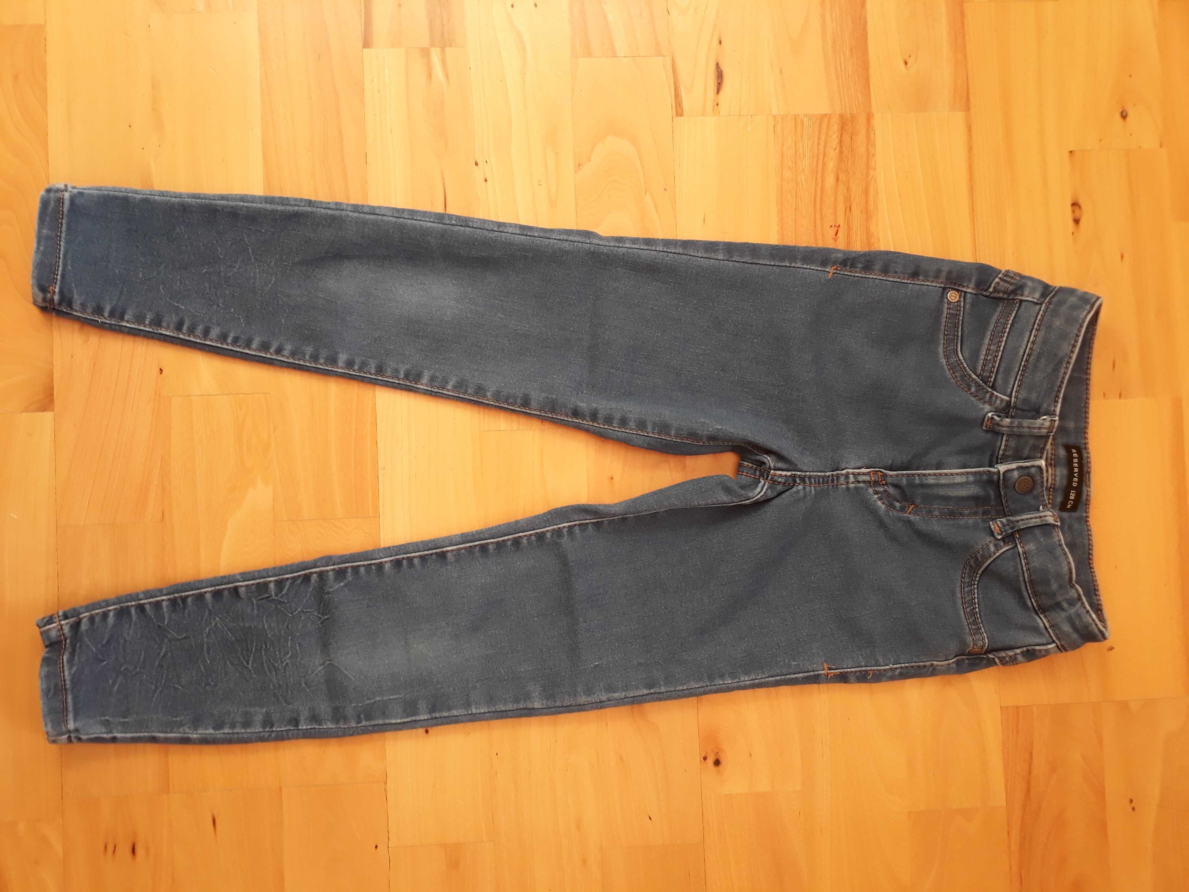 Spodnie Reserved R128 7-8 lat Dla Dziewczynki Jeans