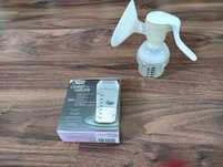 Bomba extratora de leite manual + protetor mamilos medela
