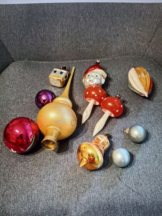 Bombki na choinkę PRL Vintage