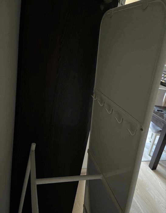 Lustro stojące wieszaki nowe białe