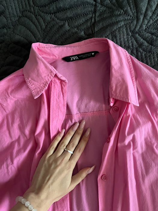 Рубашка сорочка рожевого кольору
