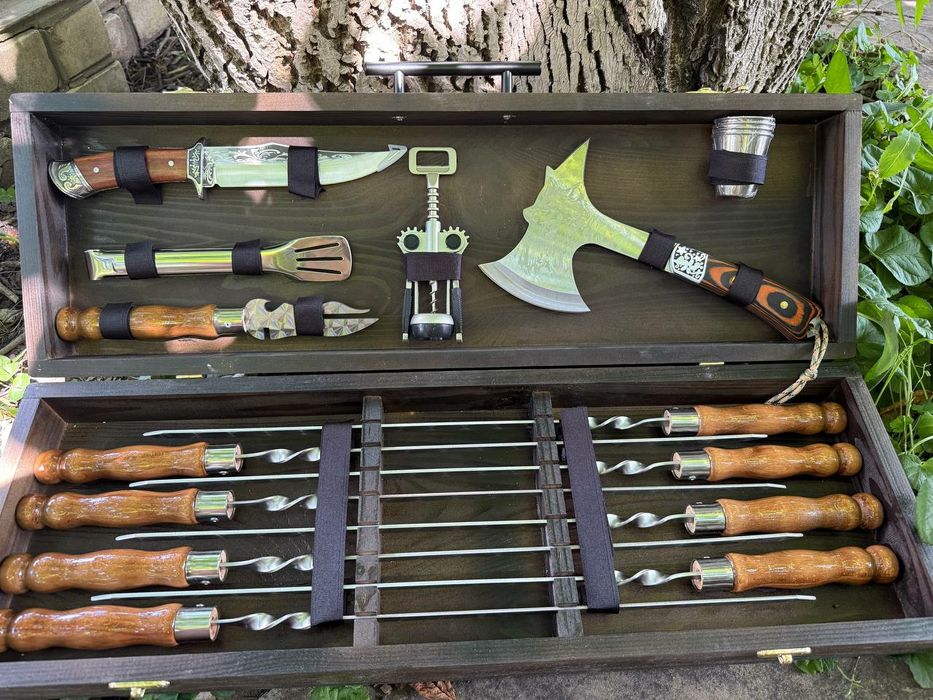 Шампура в кейсе Краматорск на подарок командиру мужчине