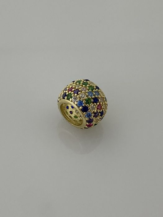 Złoty element charms na bransoletkę Pandora, Próba 585. Nowy (6122)
