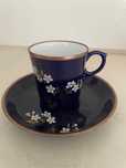 Chávena de café  com pires,  porcelana de Limoges.