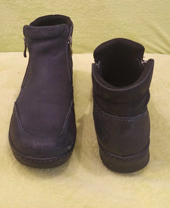 Granatowe, zimowe botki Lasocki 39
