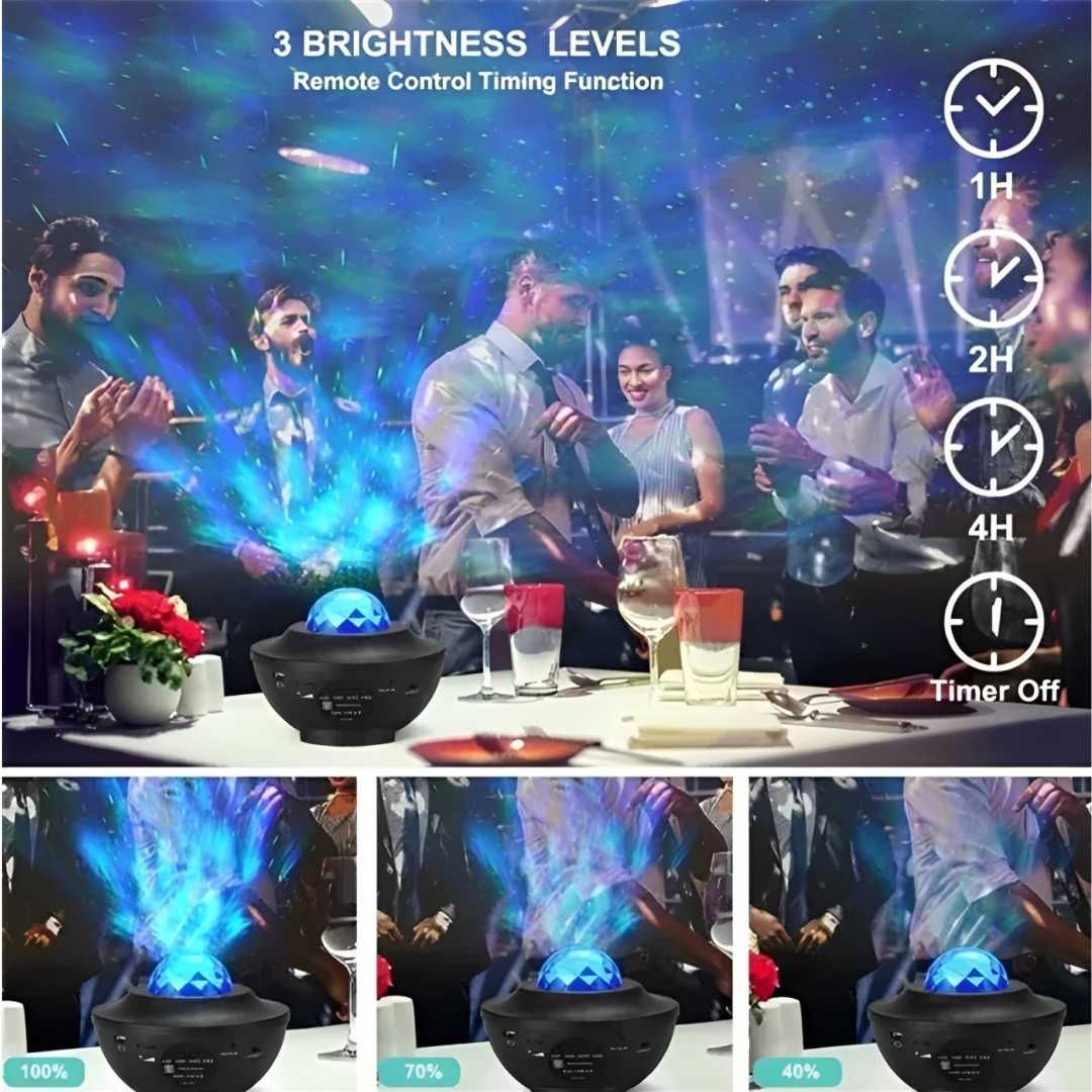 Projetor de Luz Led em forma de Disco