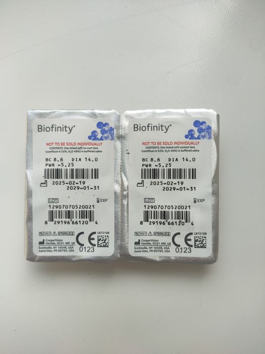 Лінзи контактні Biofinity