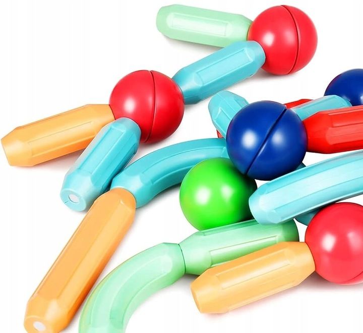 Klocki Magnetyczne Zestaw Konstrukcyjne 84 Elem. Magnetic Sticks Eduka