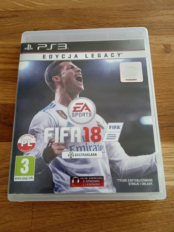 FIFA 18 Edycja Legancy na PS3 w bardzo dobrym stanie. PlayStation 3