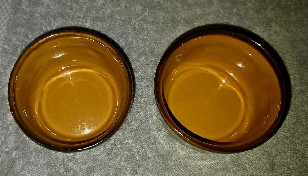Brązowe Kokilki Miseczki Z Porcelany