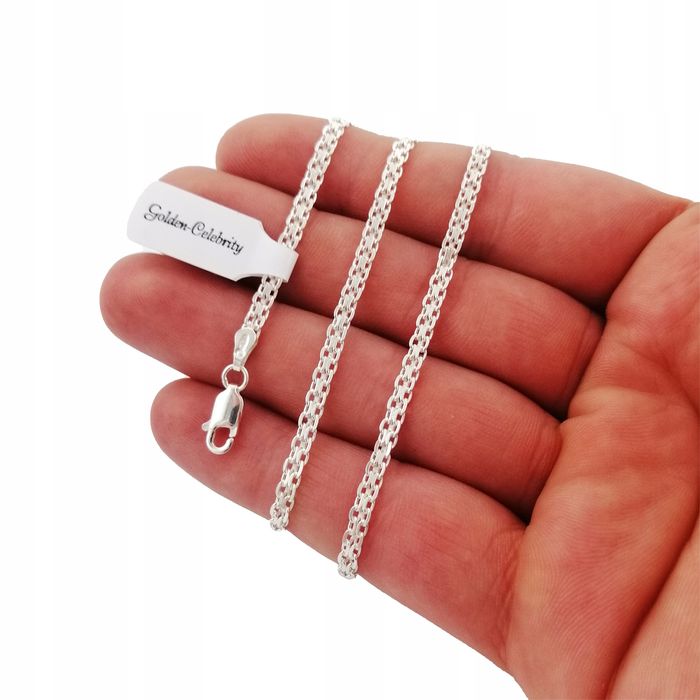 Srebrny Łańcuszek Bismark 55cm/3mm Próba 925 Prezent Dla Kobiety Żony