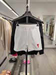 Шорти AMI Paris Cotton Shortened Shorts White