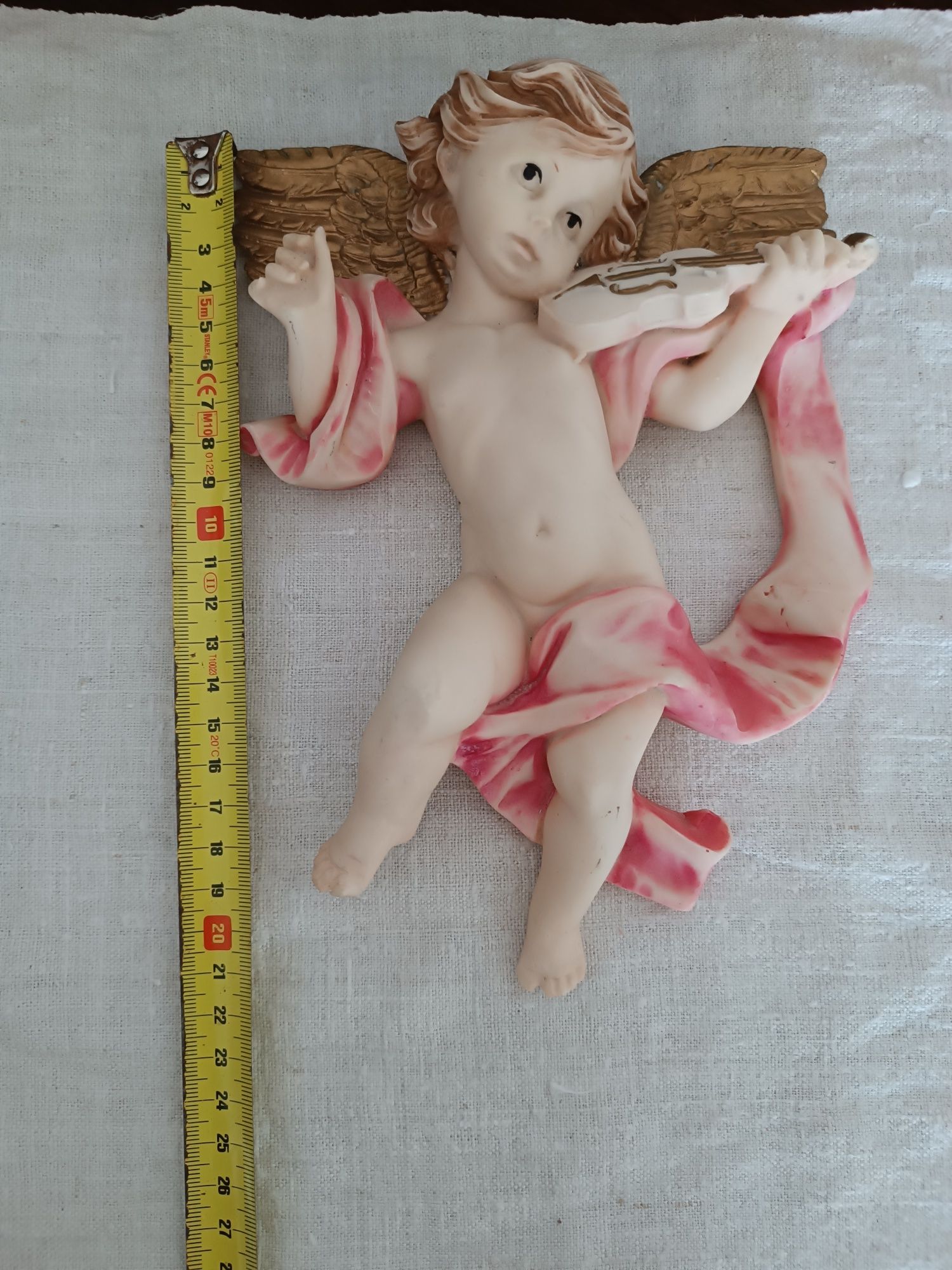 Conjunto de 3 anjos de marfinite para parede