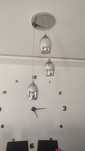 Kpl 4 Lamp wisząca chromowa lustrzane klosze 3x60W Marina Candell