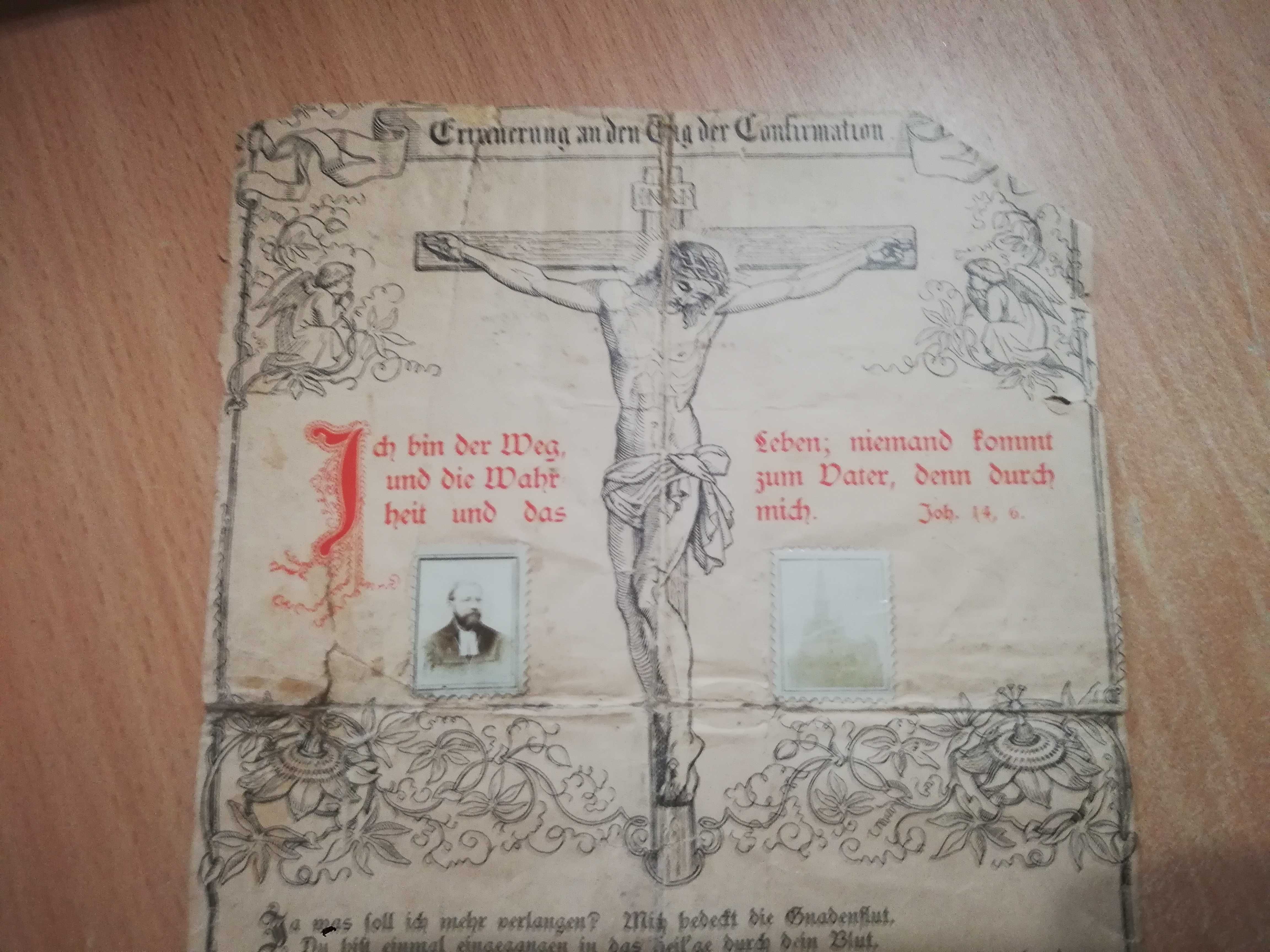 Stare świadectwo bierzmowania 1905 rok              S