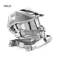 Puzzle, model metalowy 3D - Maska HALO - do samodzielnego montażu.