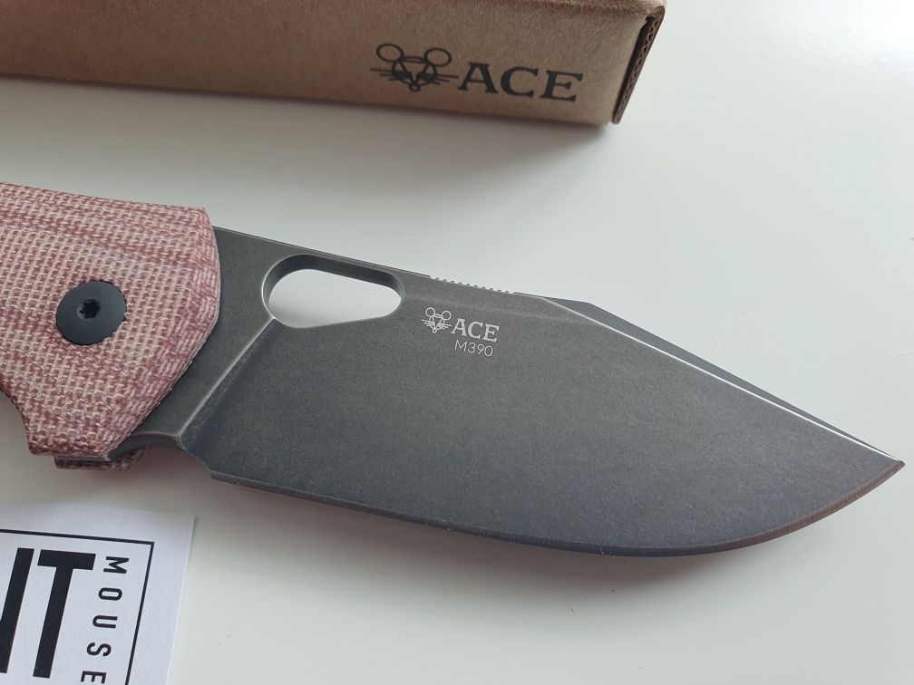 Складной нож GiantMouse ACE Grand M390 Red 100% Оригінал!
