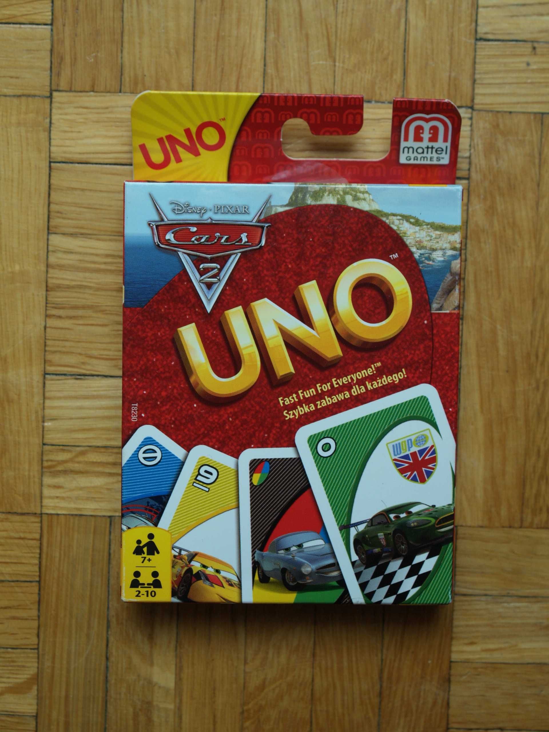 UNO gra karciana Cars 2 Zigzak McQueen, Mattel