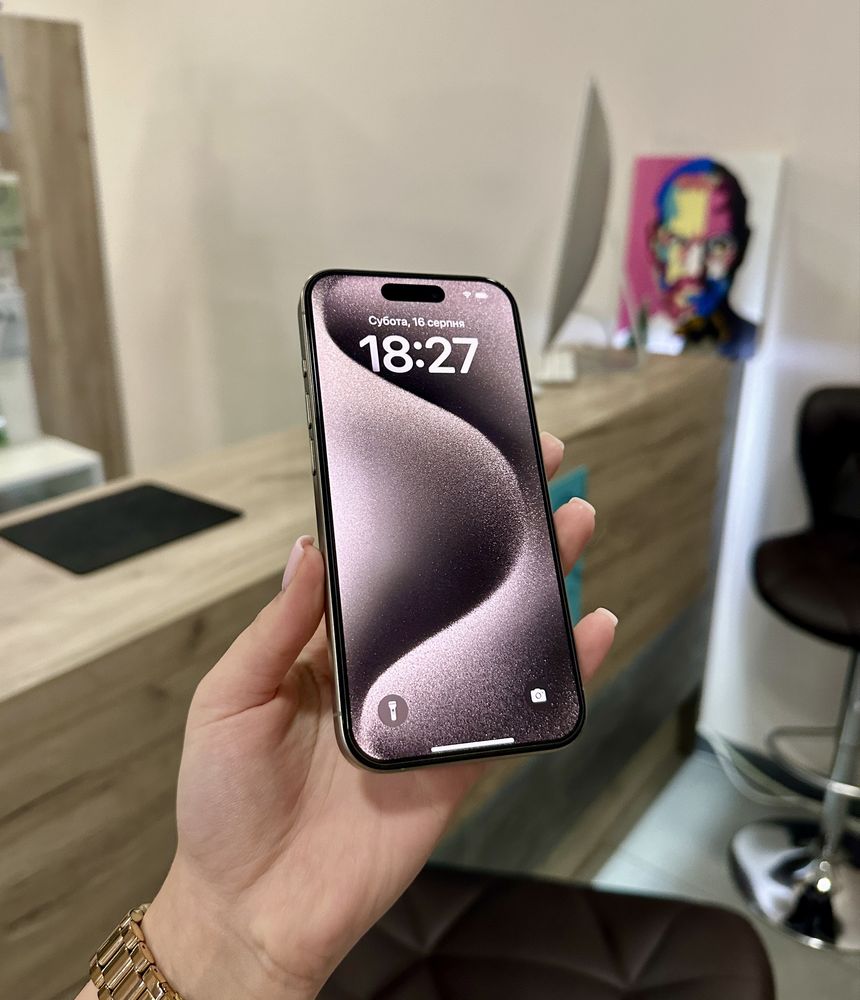 Iphone 15 Pro 256 Gb Natural Titanium Розстрочка Обмін Магазин Скло