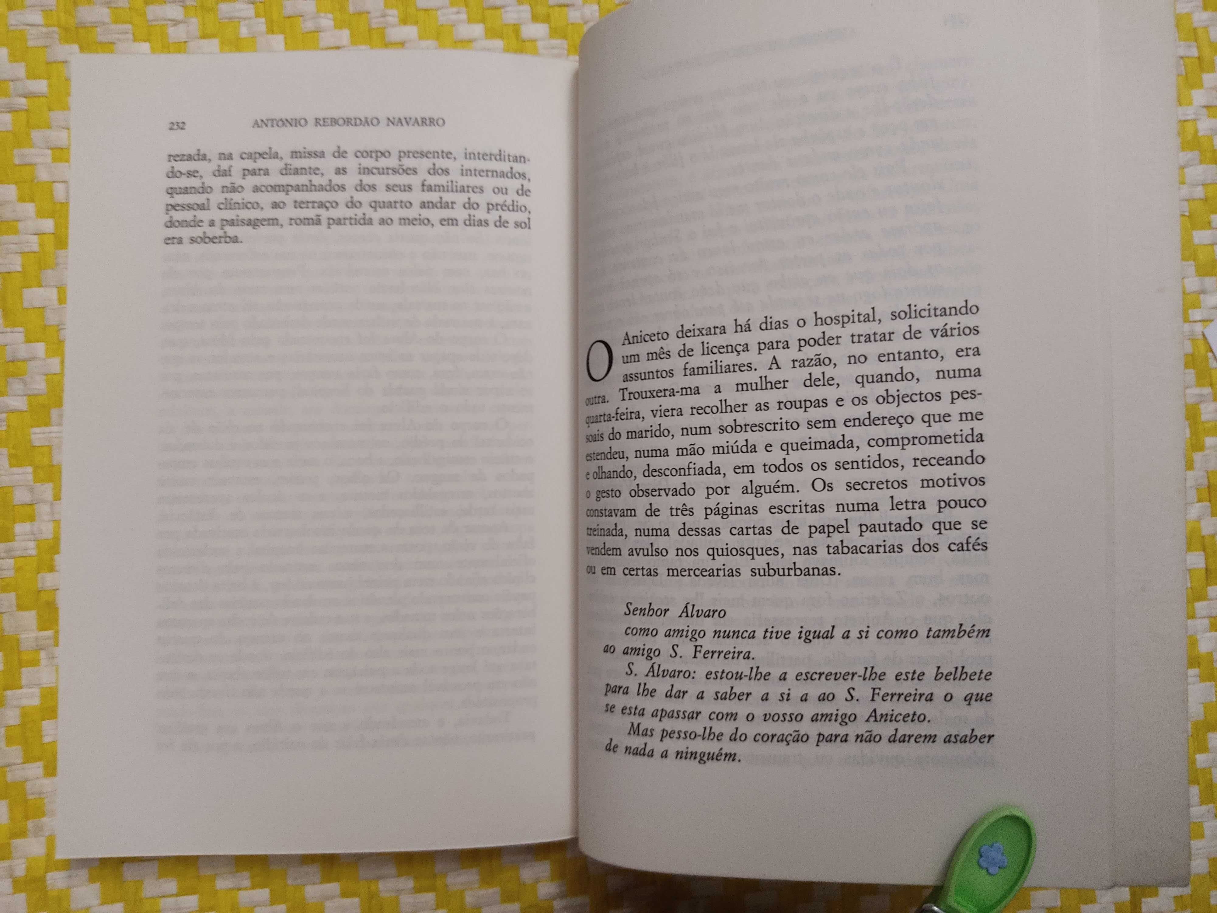 O PARQUE DOS LAGARTOS 
António Rebordão Navarro

1ª Edição – 1982