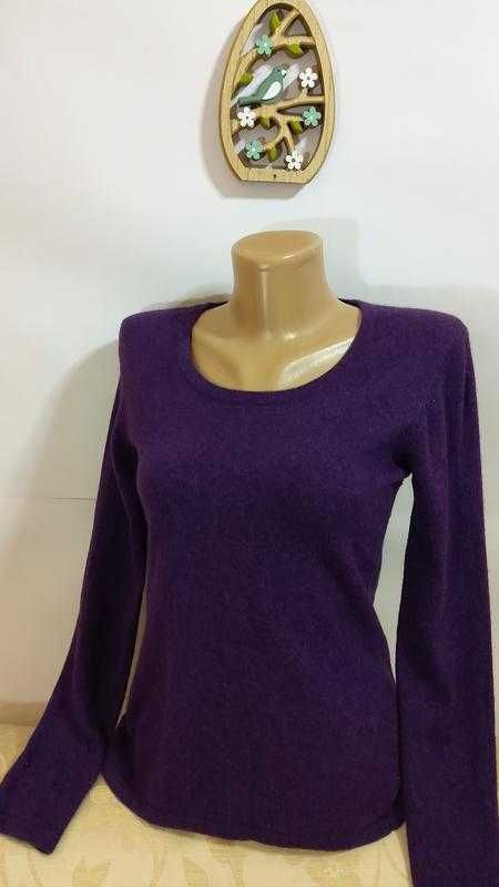 Брендовий светр, джемпер JAEGER вовна S-M Колір фіолет. Дорога фірма.