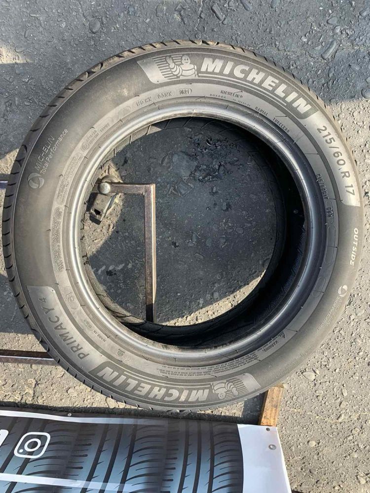Шини 215/60 R17 Michellin 2022p літо 6,2мм