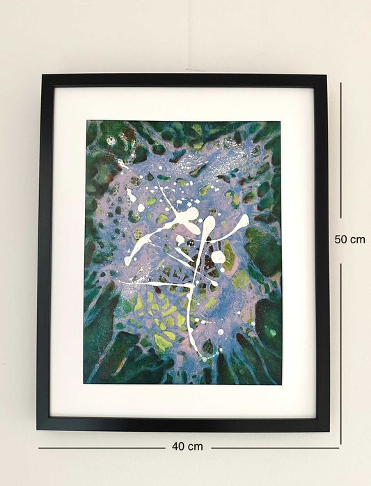 Quadros de interiores emolduradas (original paintings) 50 cada