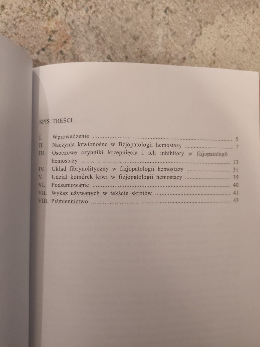 Sawicka Przeciwzakrzepowe i prozakrzepowe działania układu homeostazy