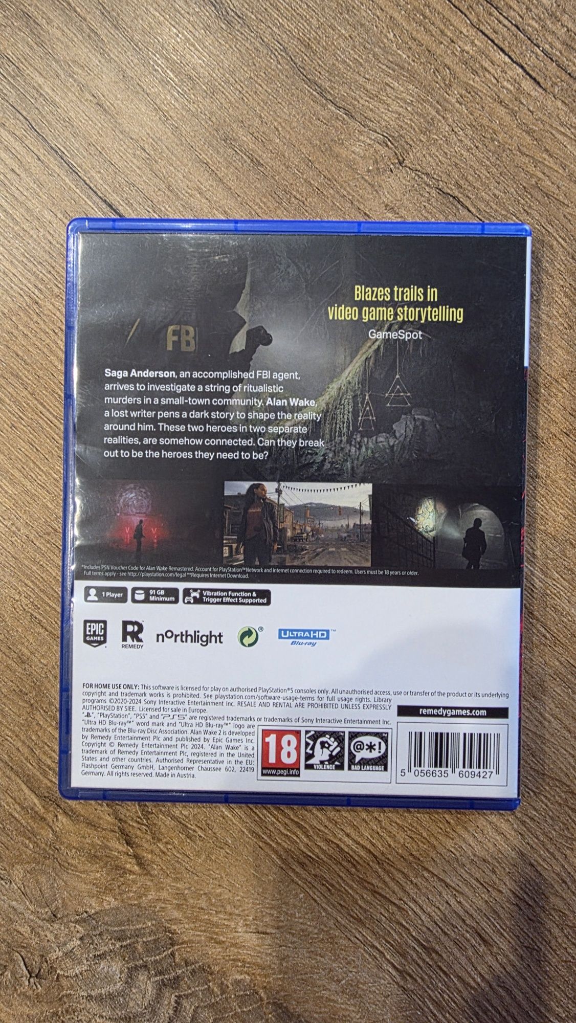 Alan Wake 2 Deluxe Edition PS5
