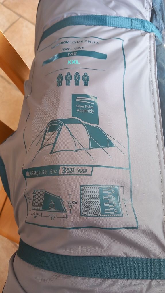 Tenda de 4 pessoas  campismo  tenda super fácil de montar e colchão