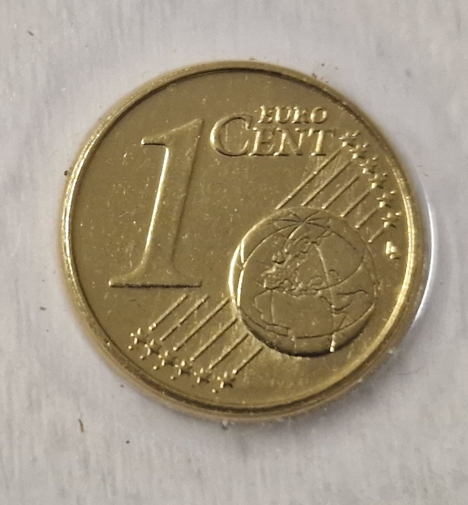 Coleção Moedas - Raridade 0.01€ Dourado - 1 Cêntimo