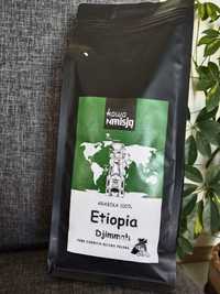 Etiopia Djimmah, ciemno palona, kawa ziarnista, 1kg