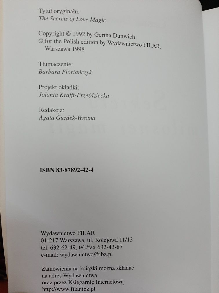 Sekrety magii miłosnej, Gerina Dunwich
