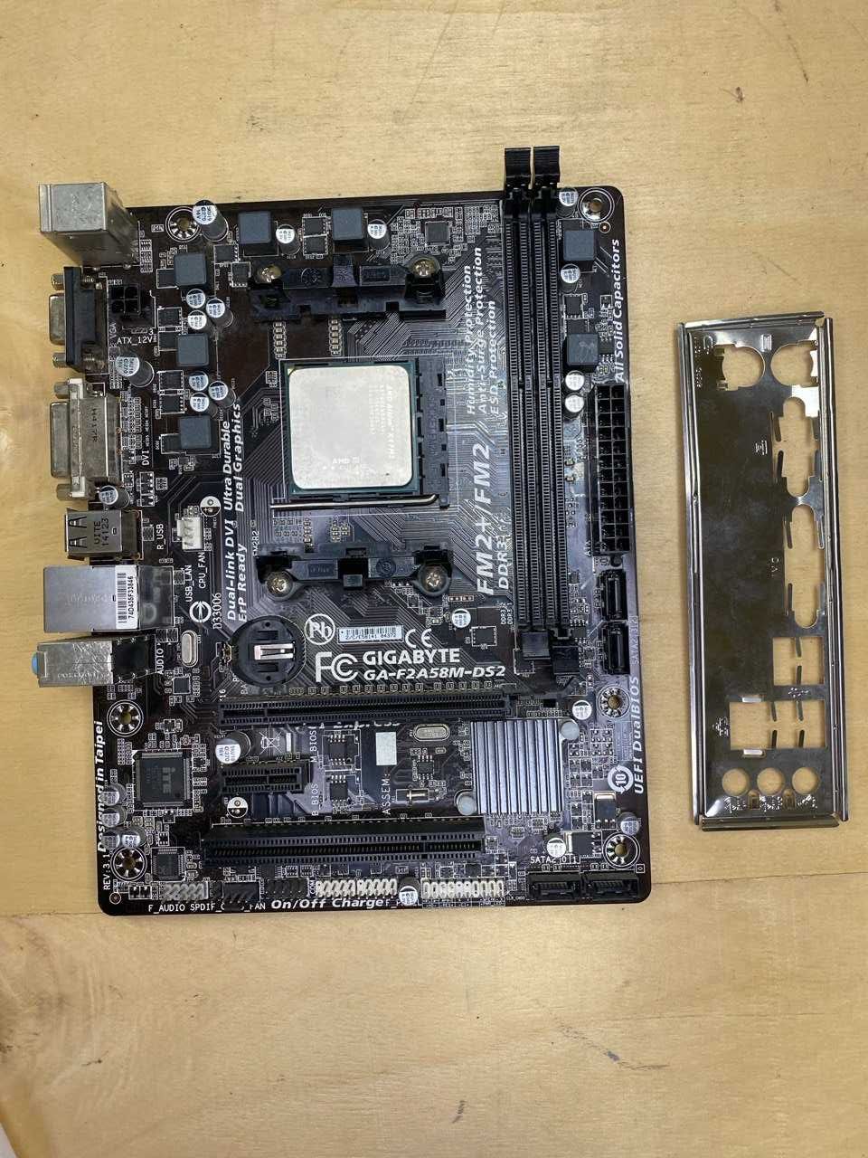 Материнська плата + процесор Asus A55BM-K/A58M-E33/GA-F2A55M-DS2