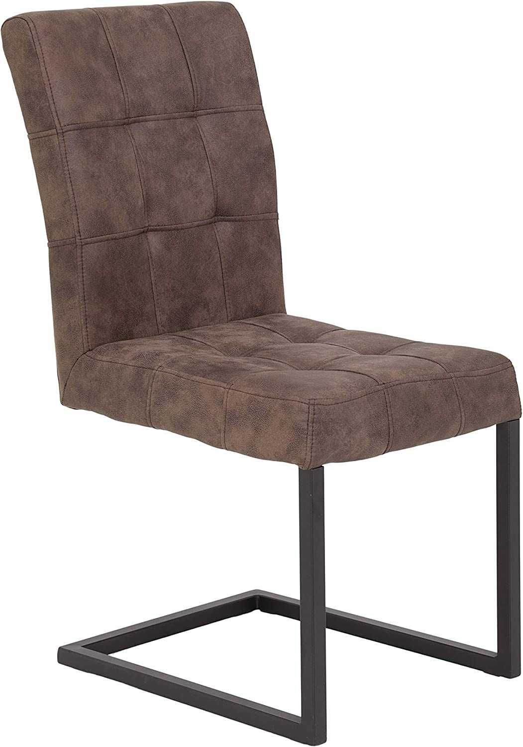 APOLLO DONNA Krzesła tapicerowane brązowe 2 szt
