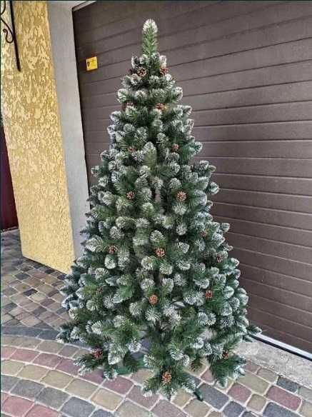 Искусственная елка с шишками зеленая, ель, елочка новогодняя.Дроп