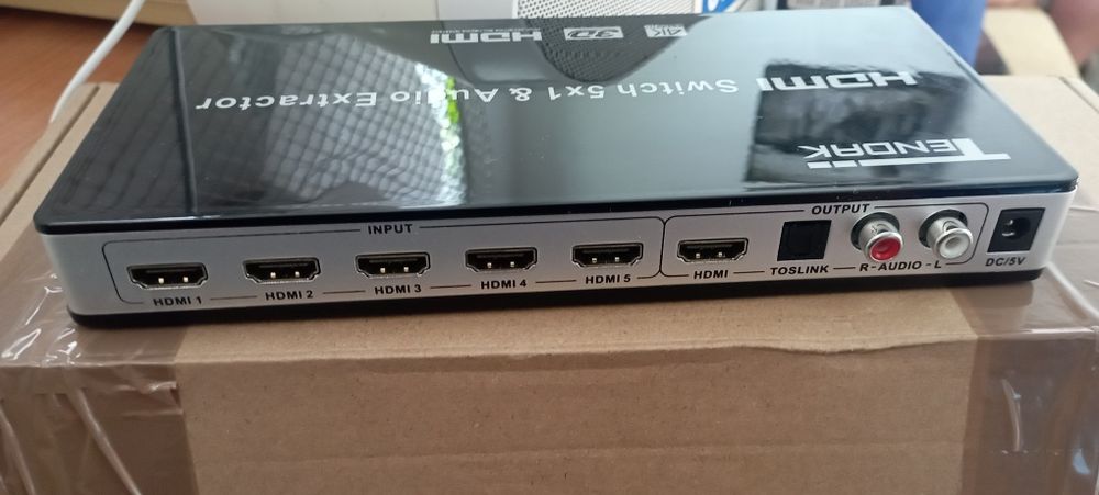 Tendak HDMI Switch 5x1 & Audio Extractor, czyli przełącznik HDMI z eks