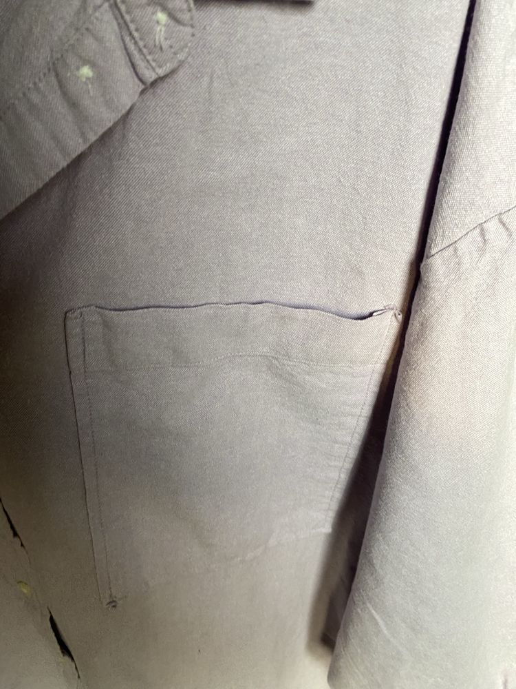 Koszula damska z długim rękawem lilowa rozmiar 48 cotton