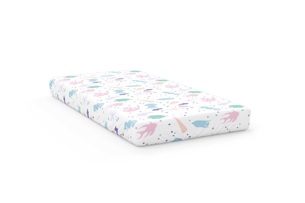 PRZEŚCIERADŁO Z gumką 90x200  Morskie Zwierzęta