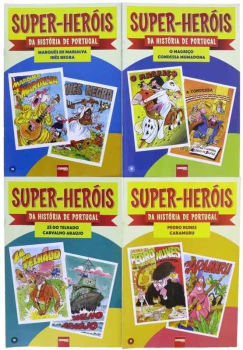 Coleção completa Super-Heróis da História de Portugal em banda desenha