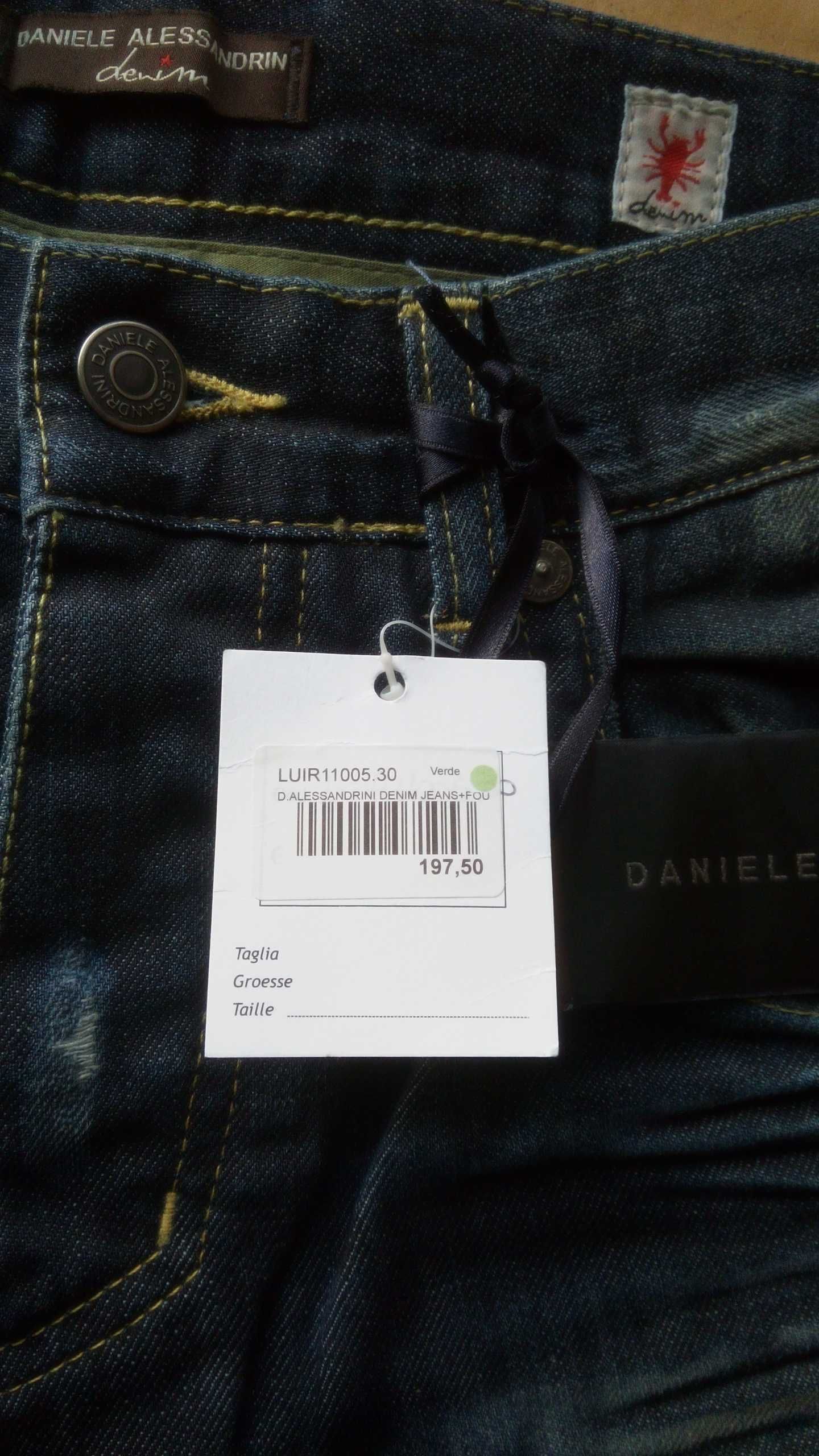 Дизайнерські чоловічі джинси Daniele Alessandrini. 100% made in Italy