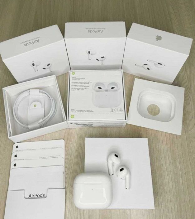 Бюджетные Беспроводные Наушники АирПодс 3 Люкс Качества +чехол