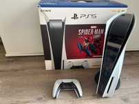 PS5 Disc Edition – jak nowa, folia na obudowie