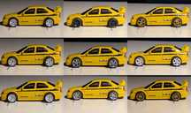 Hot Wheels Mitsubishi Lancer Evolution VI 90s Street Scene + Custom