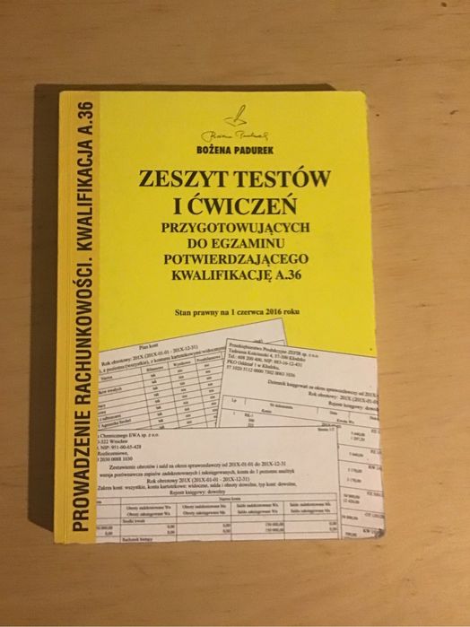 Książki od ekonomii, kwalifikacje A.35 i A.36, wyd. Bożena Padurek