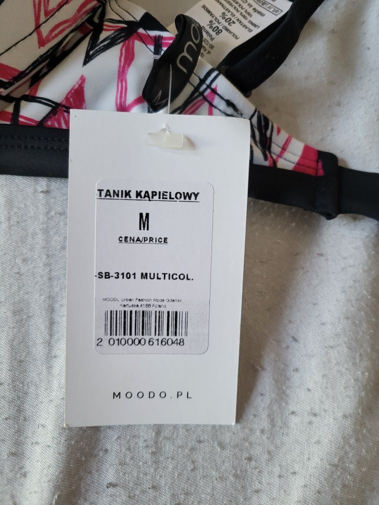Stanik kapielowy stroj kapielowy czarny nowy 75B 80C