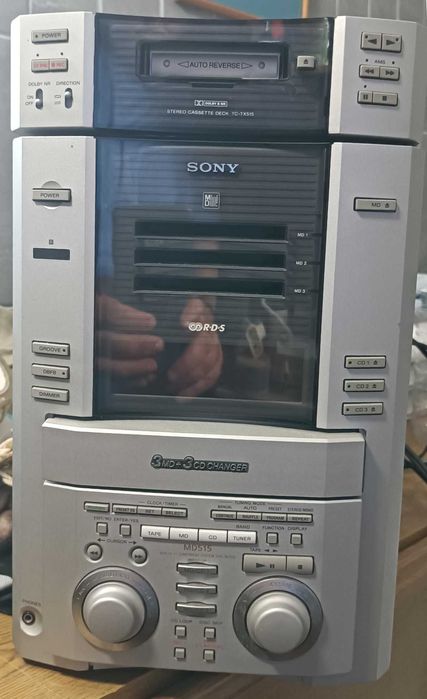 Aparelhagem SONY MD515 + Deck Cassetes TC-TX515
