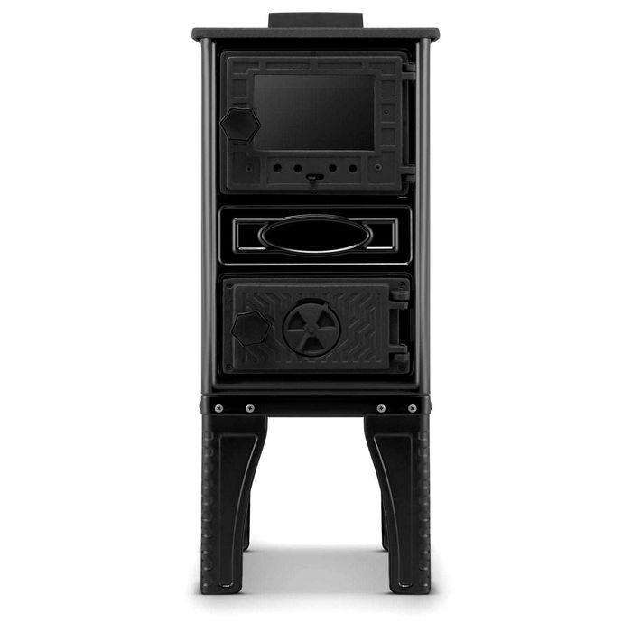 Piec wolnostojący kominek koza żeliwny SIGMA 304G z fajerką 10kW