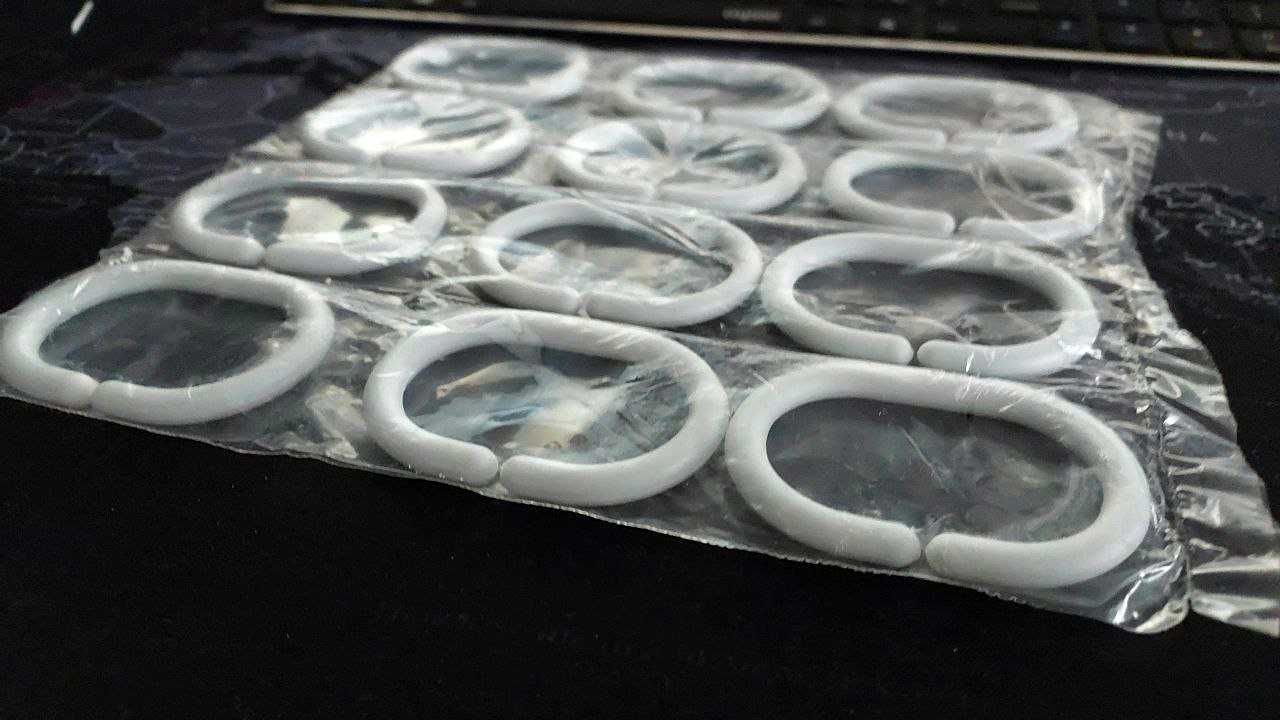 Кільця для штори у ванну